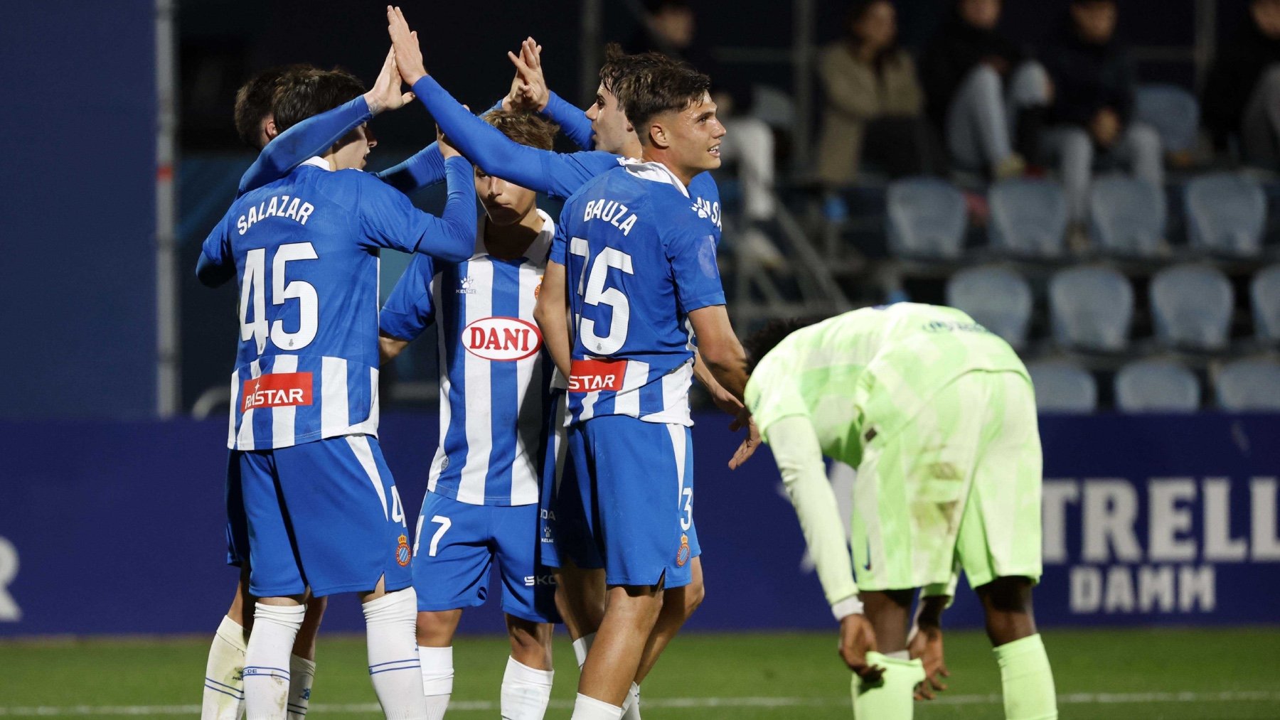 El Espanyol celebra uno de sus goles (RCD Espanyol)