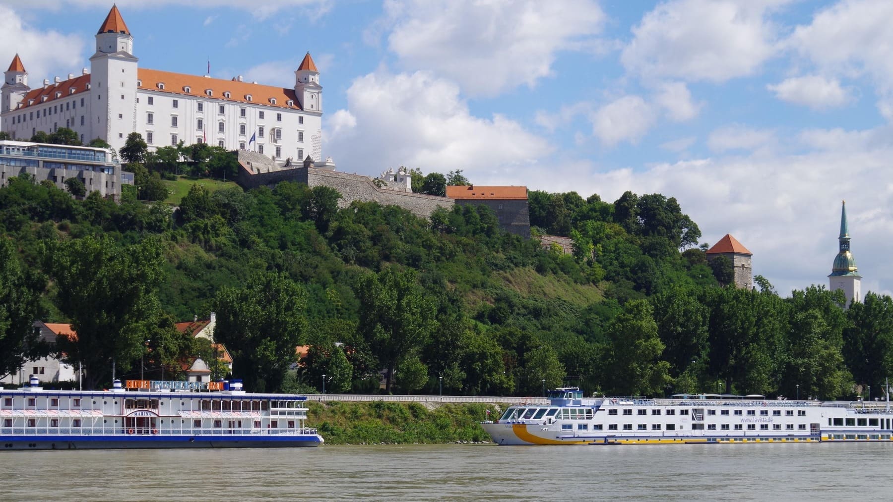 Vistas de Bratislava, en Eslovaquia.