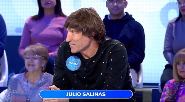 Julio Salinas en el plató de Pasapalabra (Atresmedia).