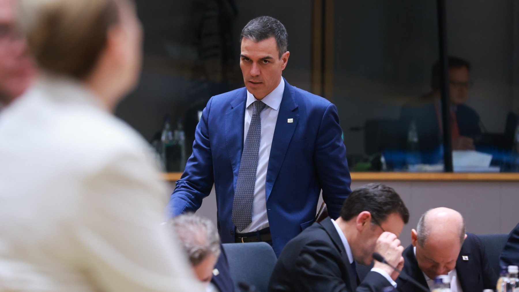 Pedro Sánchez en el Consejo Europeo. (Foto: EFE)