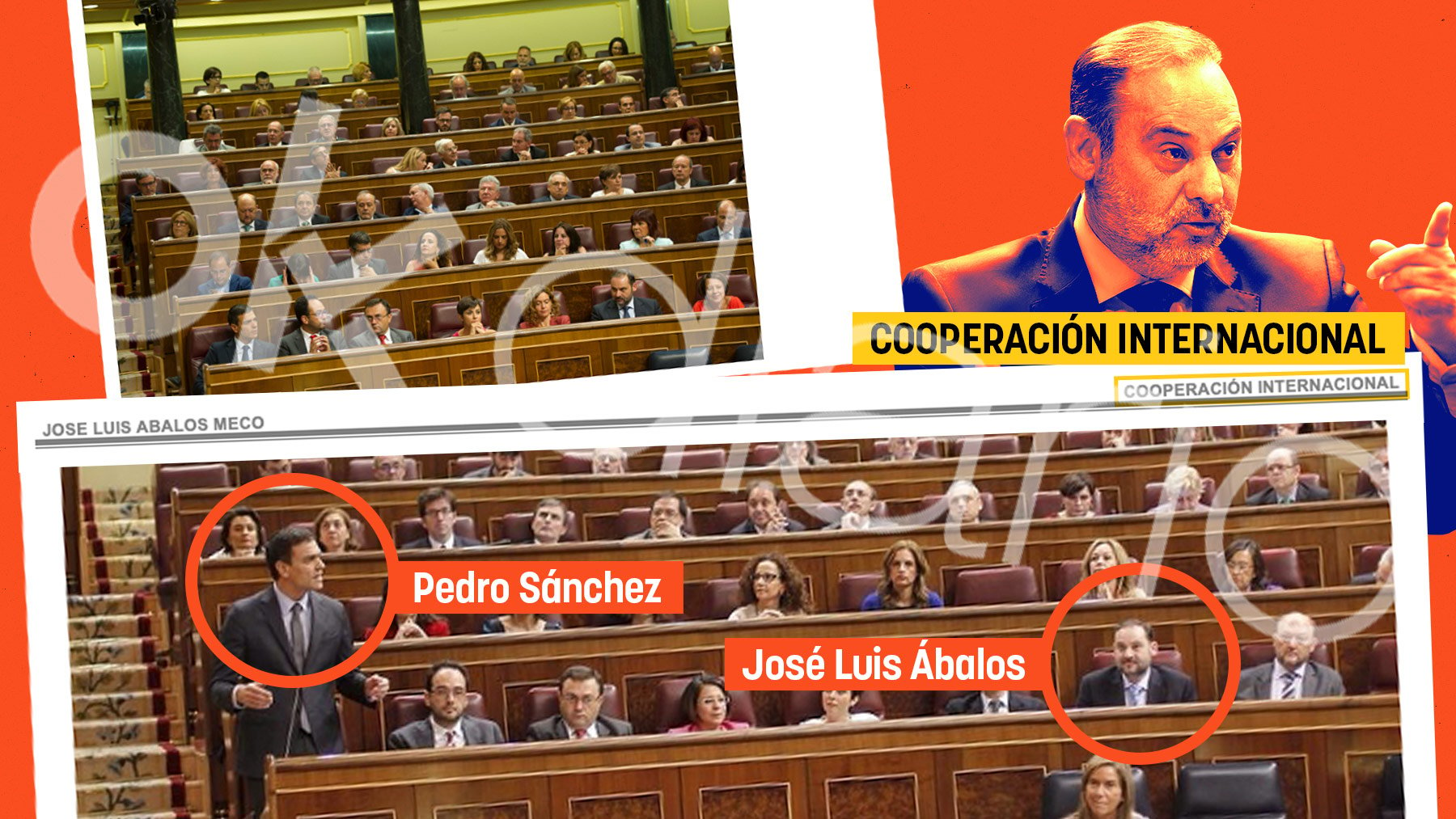 Ábalos y las fotografías con Sánchez en su currículum.