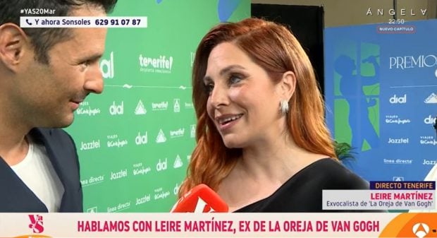 Leire Martínez, ex vocalista de La Oreja de Van Gogh, en Y ahora Sonsoles (Atresmedia).