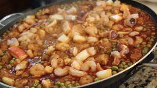 Paella, curiosidades, cangrejo