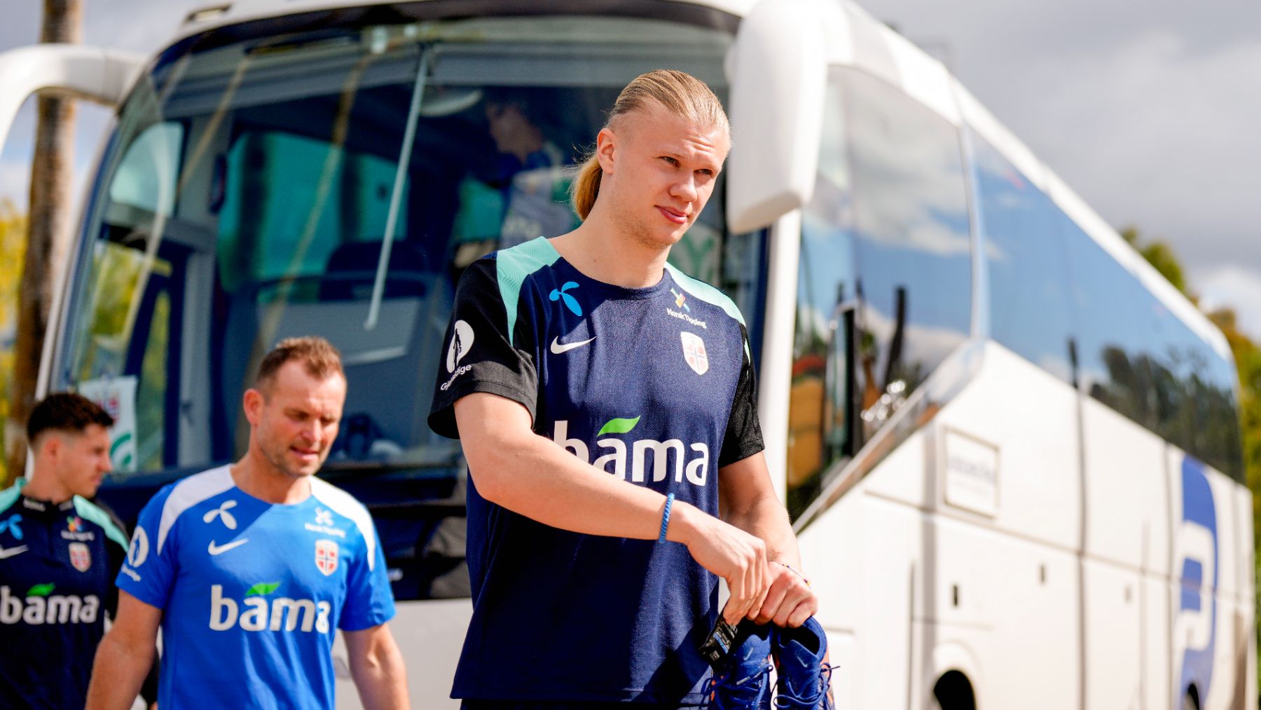 Erling Haaland, con Noruega. (EFE)