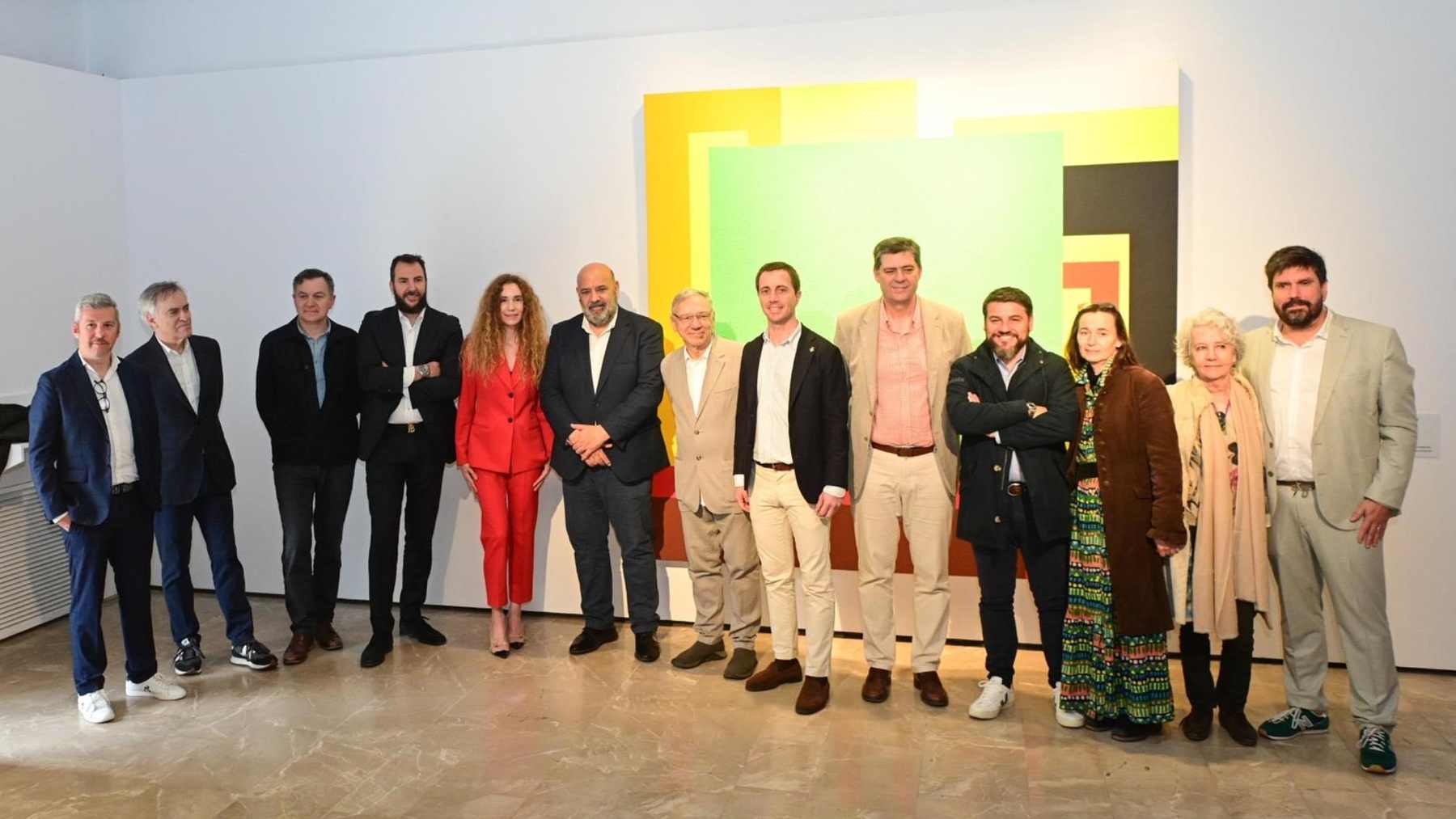 Inauguración de la muestra retrospectiva de Peter Halley.