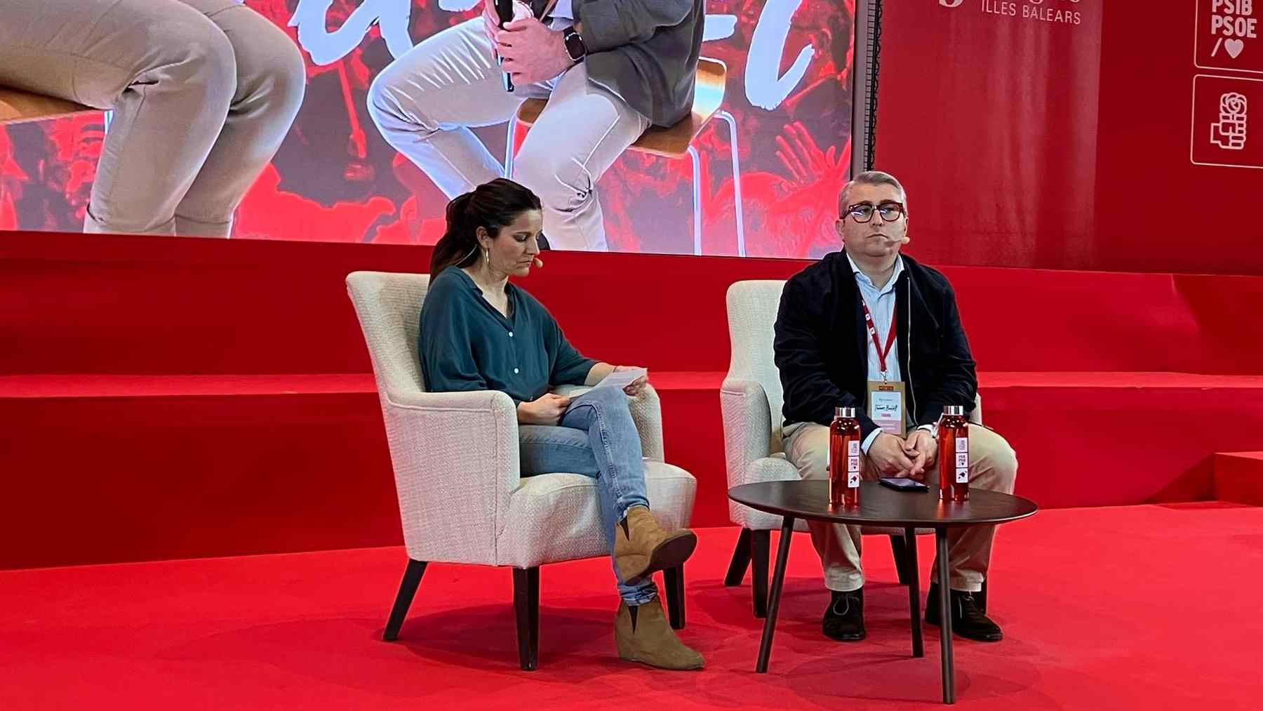 El alcalde socialista de Inca, Virgilio Moreno, durante su intervención en el Congreso del PSOE balear.