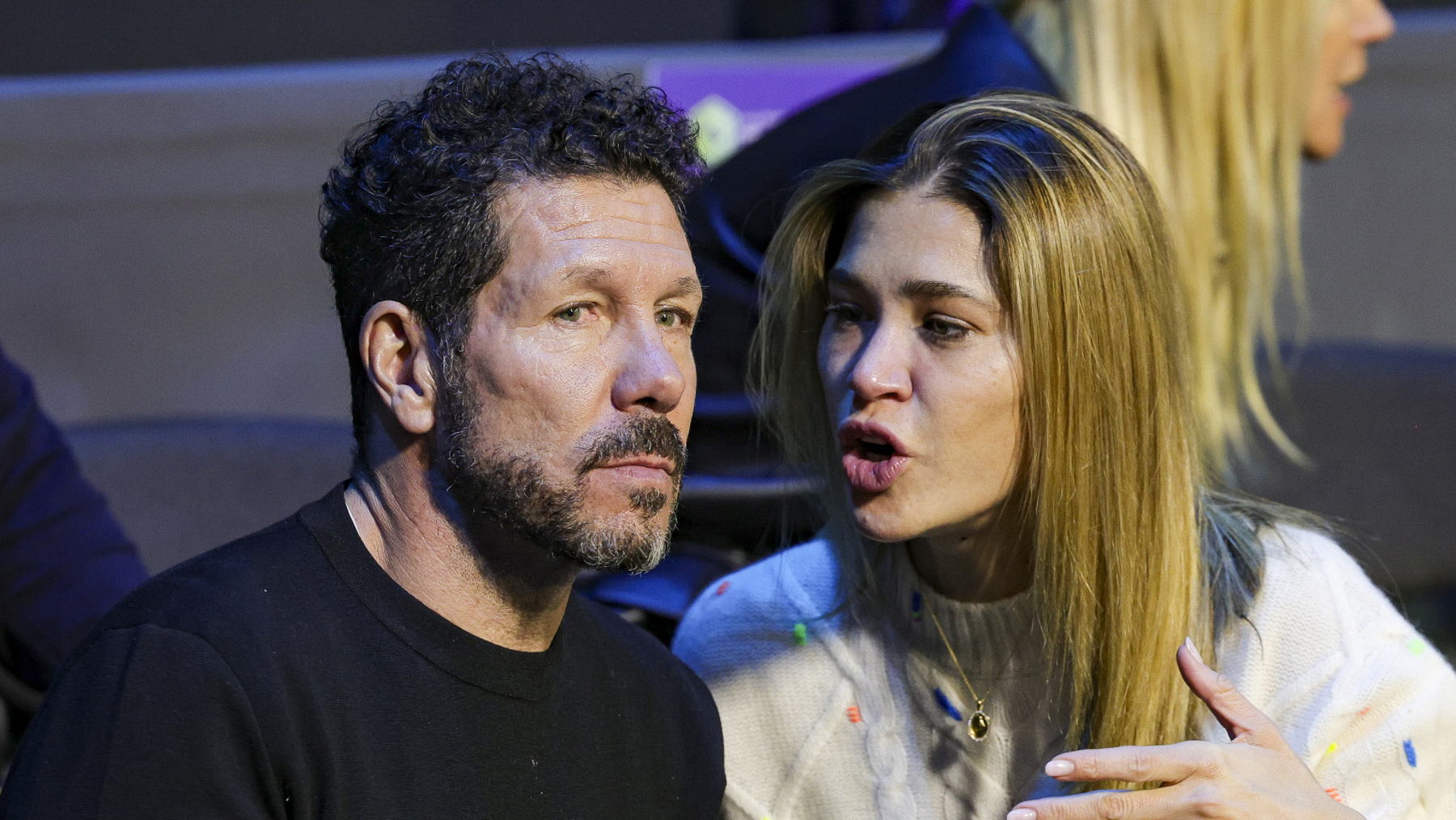 Carla Pereyra y Simeone en un evento. (Foto: Gtres)