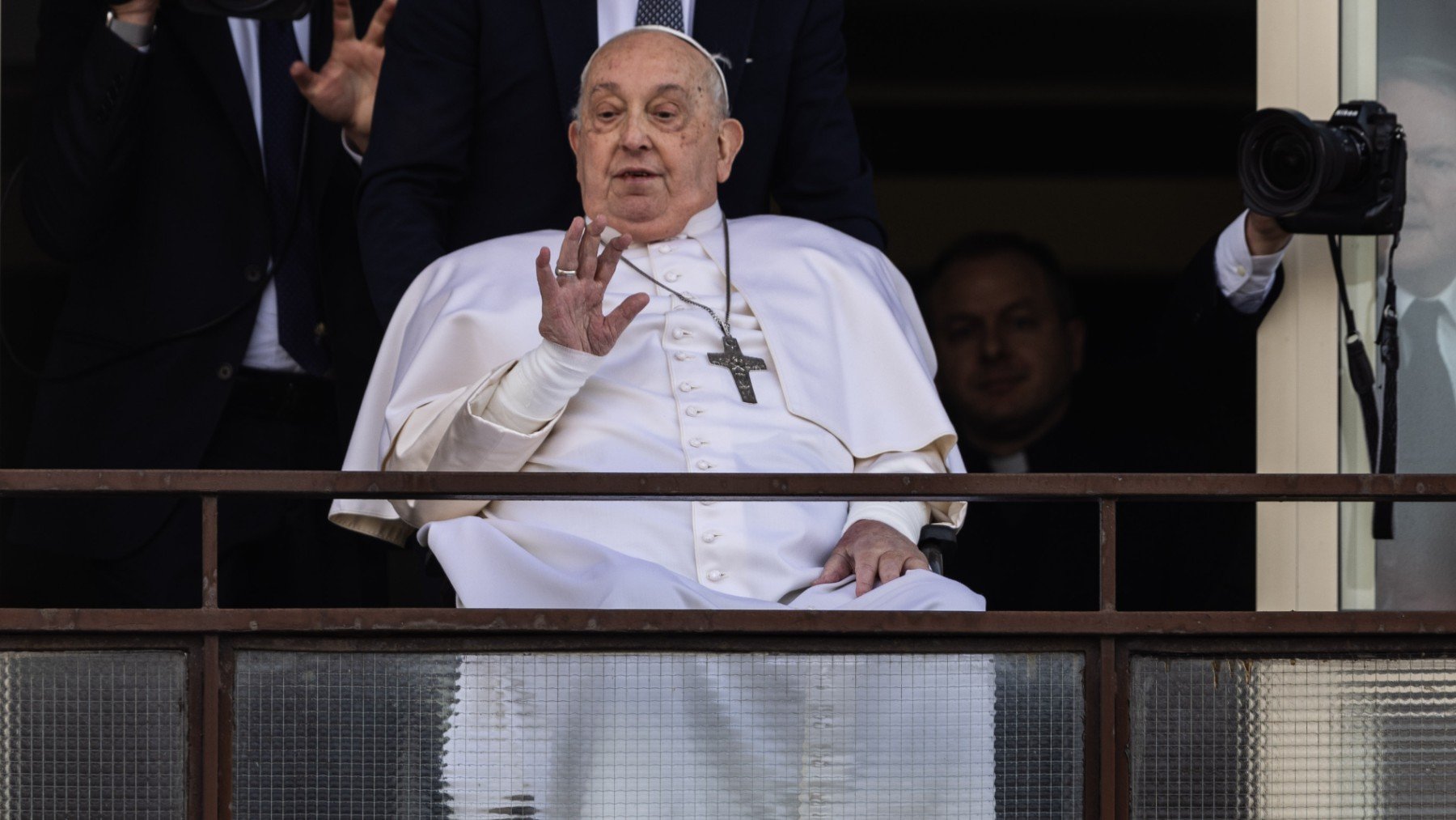 El Papa Francisco desde el Hospital Gemelli de Roma.