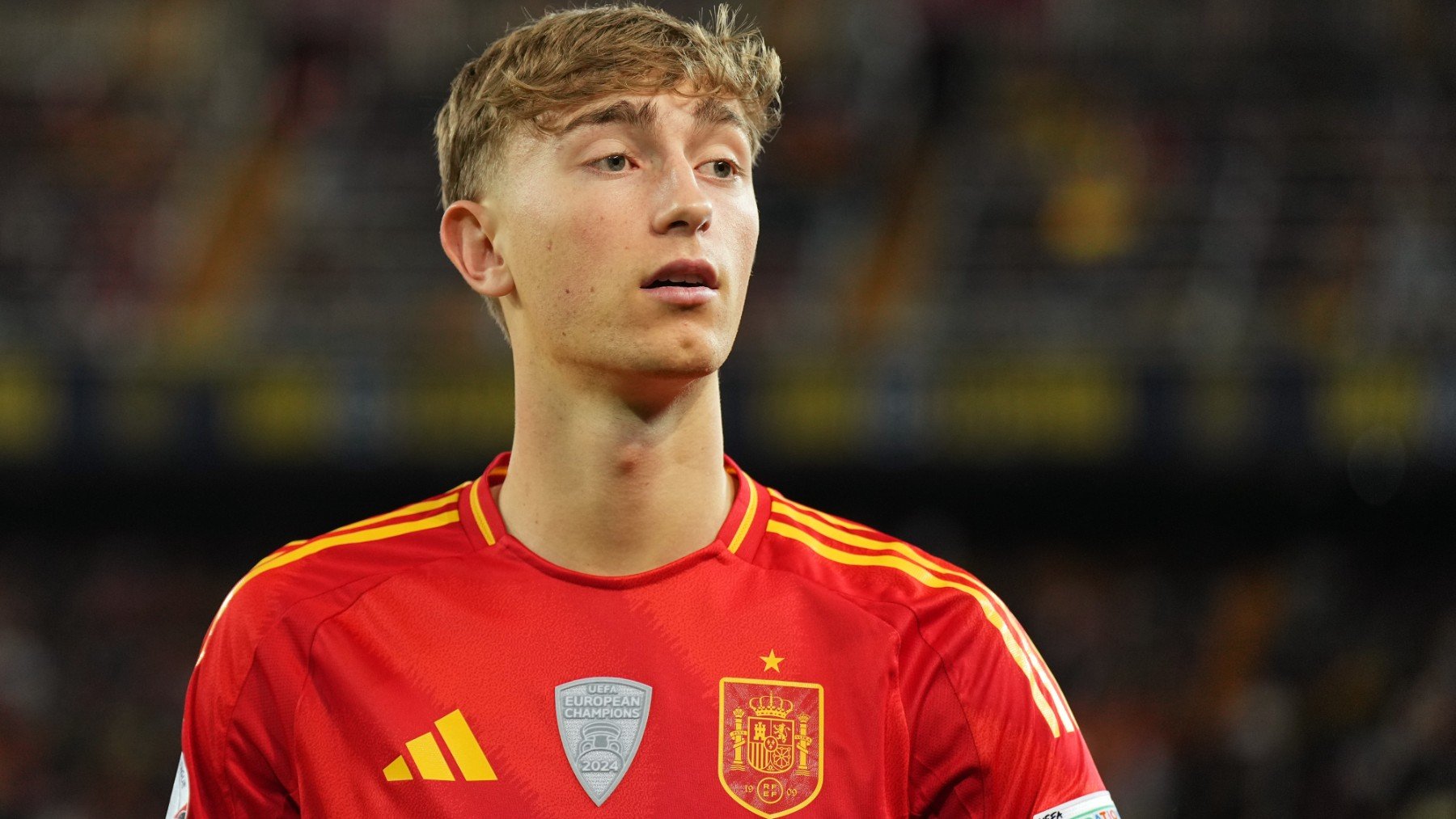 Huijsen, durante el España-Holanda de Liga de Naciones en Mestalla. (Getty)