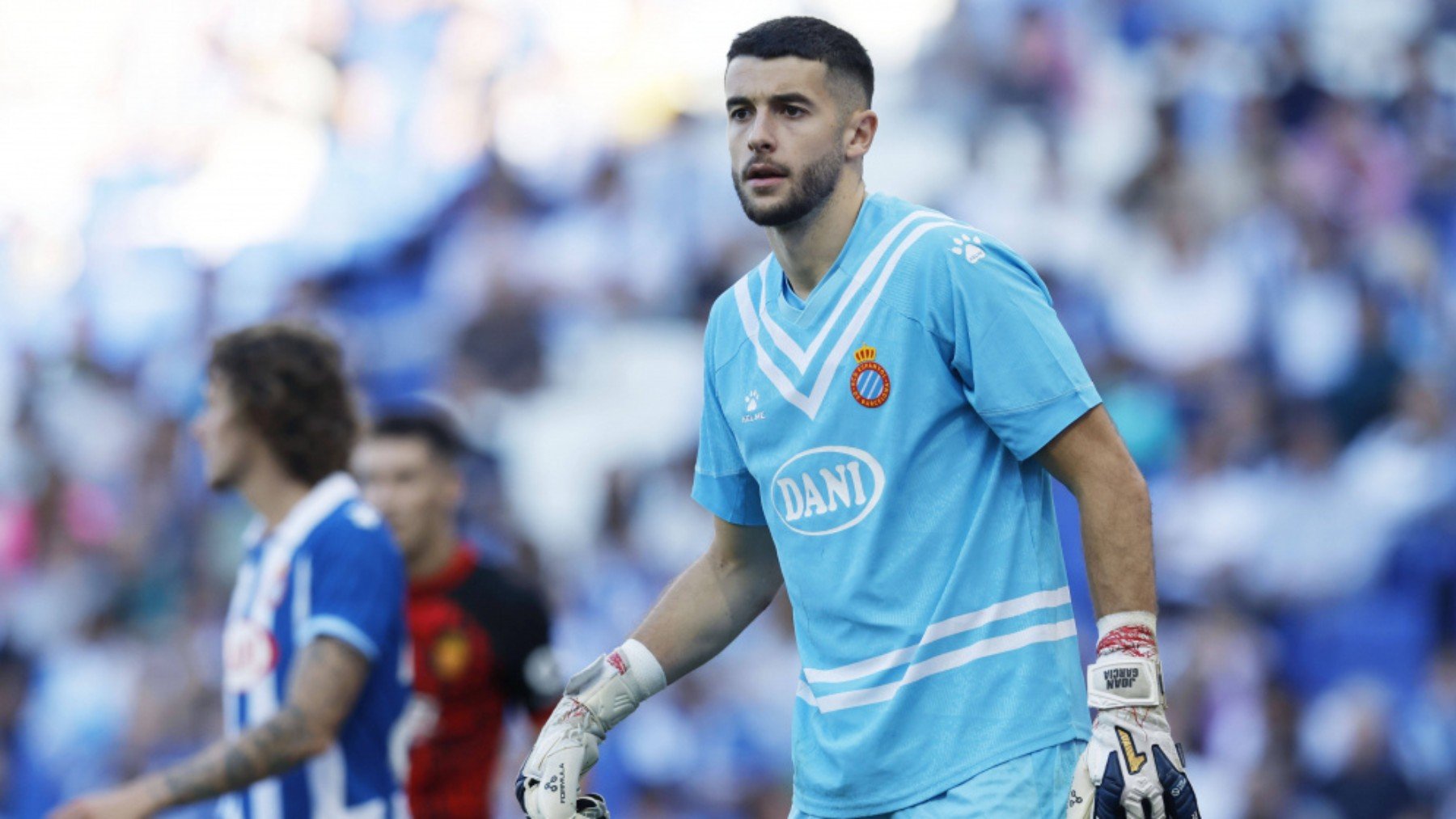 Joan García, en un partido con el Espanyol.