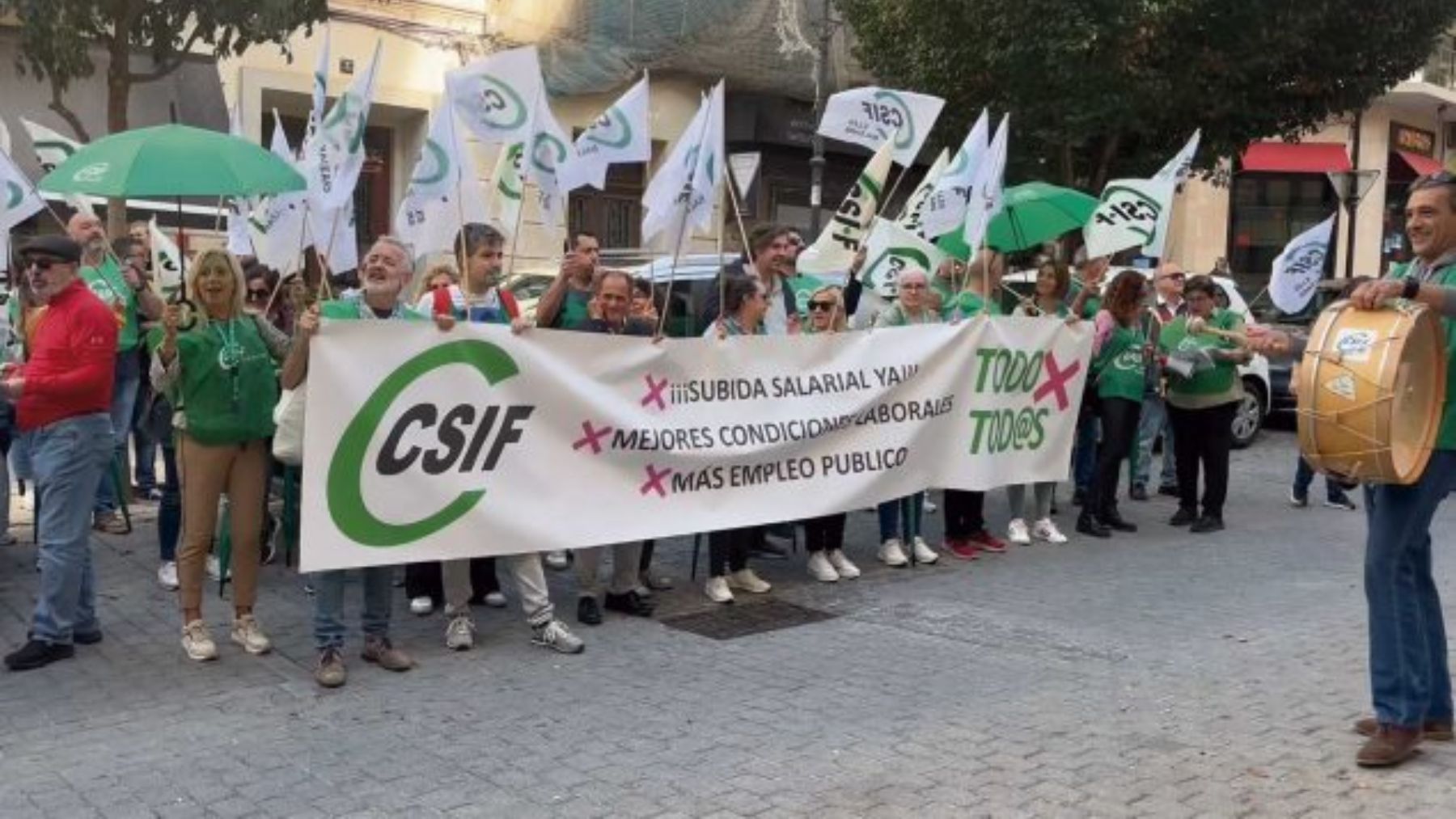 Una concentración celebrada en Palma del sindicato CSIF.