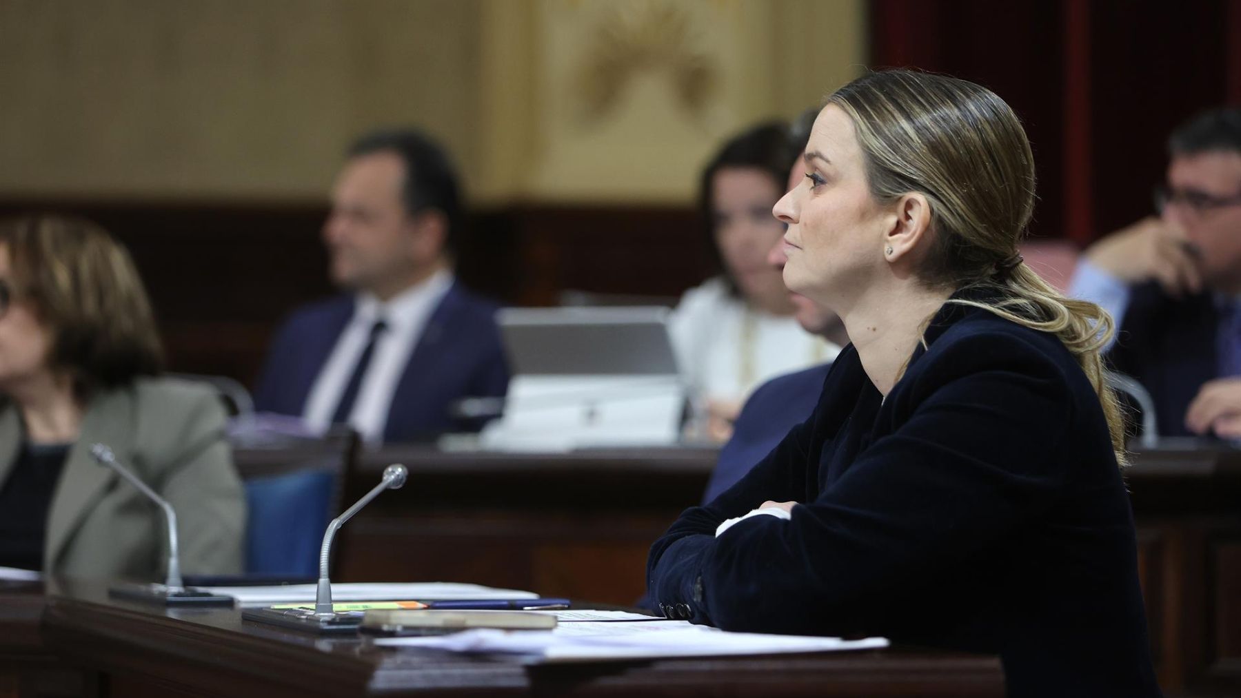 Marga Prohens en el Parlament.