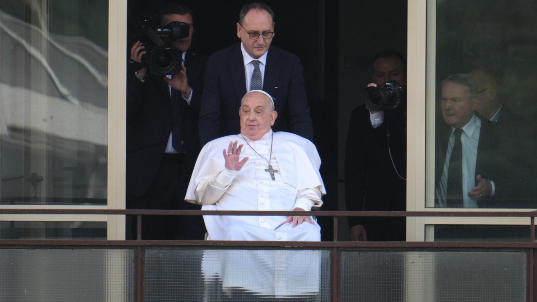 El Papa Francisco en el hospital Gemelli.