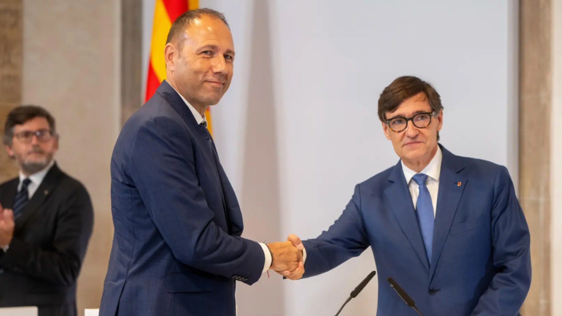 Berni Álvarez y Salvador Illa, en una imagen de archivo. (EP)