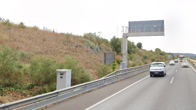 Imagen del radar más ‘multón’ de Mallorca, ubicado en la autopista de Inca.