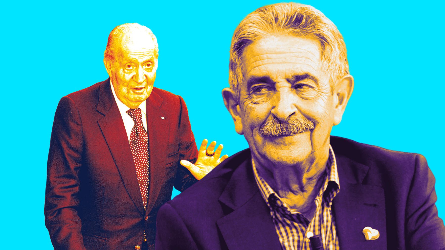 Juan Carlos I y Miguel Ángel Revilla.