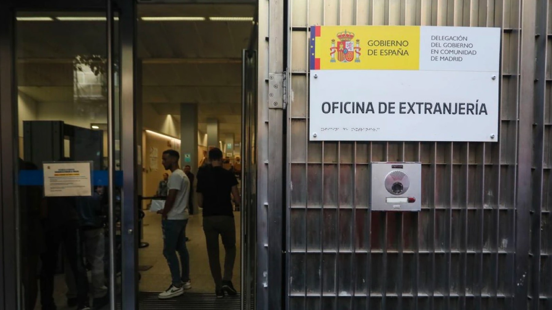 Oficina de extranjería.