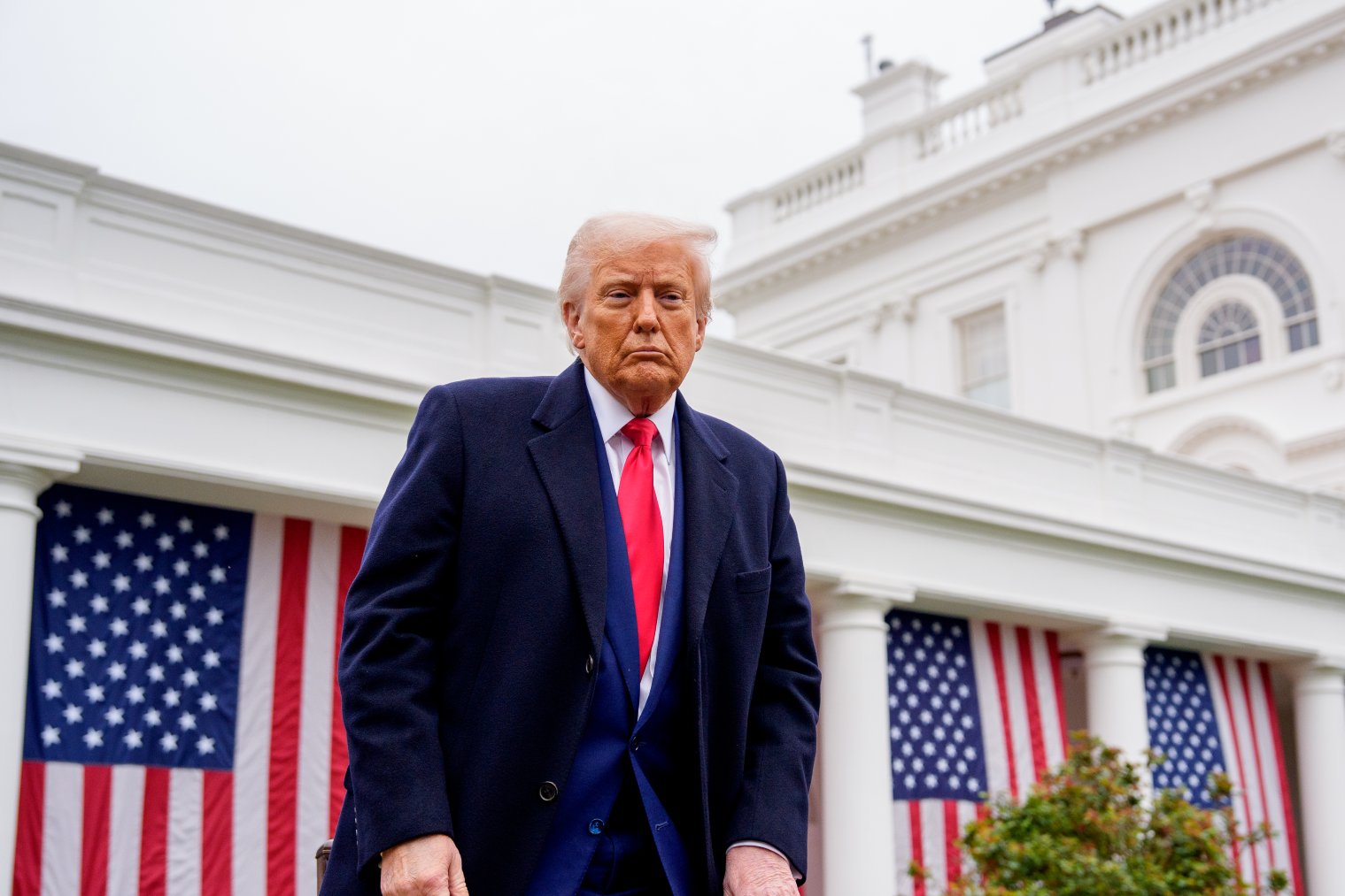 El presidente de Estados Unidos, Donald Trump, tras dar su discurso del ‘Día de la Liberación’. Getty Images