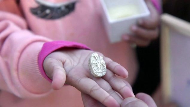 Descubrimiento histórico de un amuleto egipcio milenario, niña descubre un amuleto de Egipto de hace 3.800 años, niña de 3 años halla una piedra preciosa, hallazgo arqueológico espectacular en Israel.