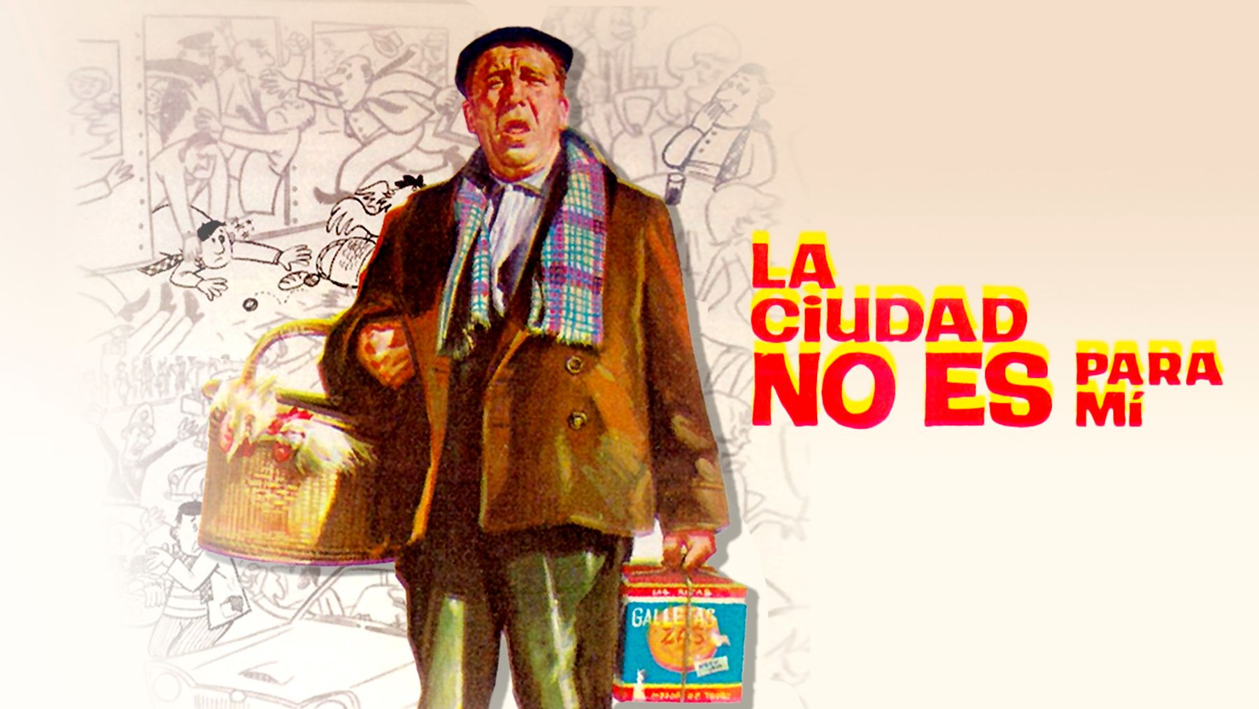 Cartel de la película ‘La ciudad no es para mí’ con Paco Martínez Soria.
