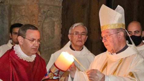 Vigilia Pascual en la Catedral de Mallorca.