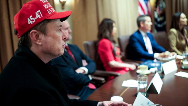 Elon Musk en el Despacho Oval. Getty Images.