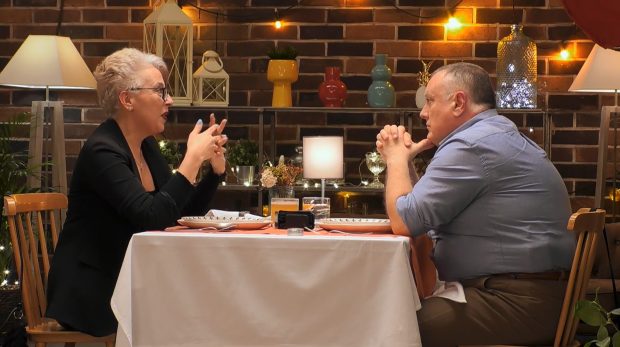 Rosa e Ismael en First Dates. (Mediaset)