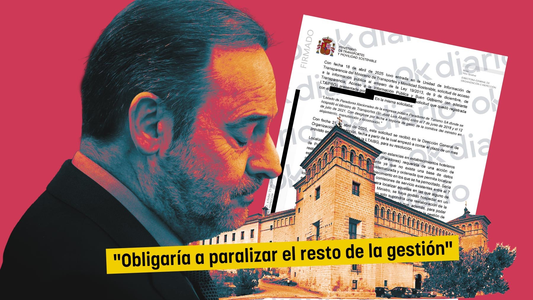 Ábalos, el Parador de Teruel y la resolución de Transportes.