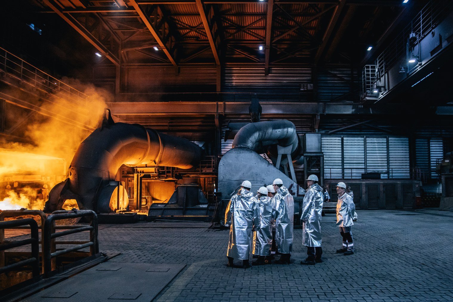 Una fábrica de acero en Duisburg, Alemania. (Getty Images)