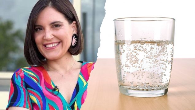 El agua con gas