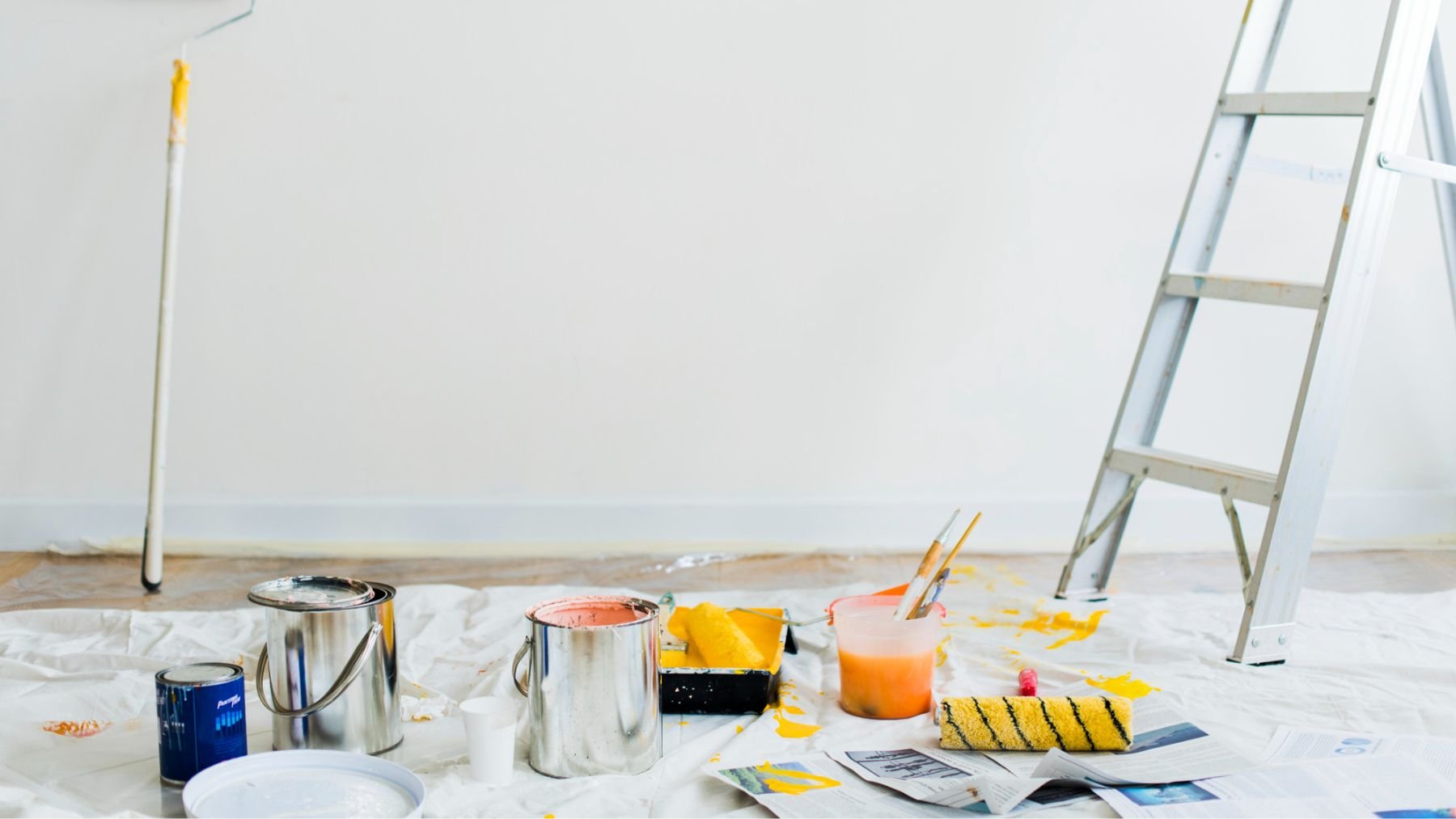 Una casa recién pintada. Foto: Freepik