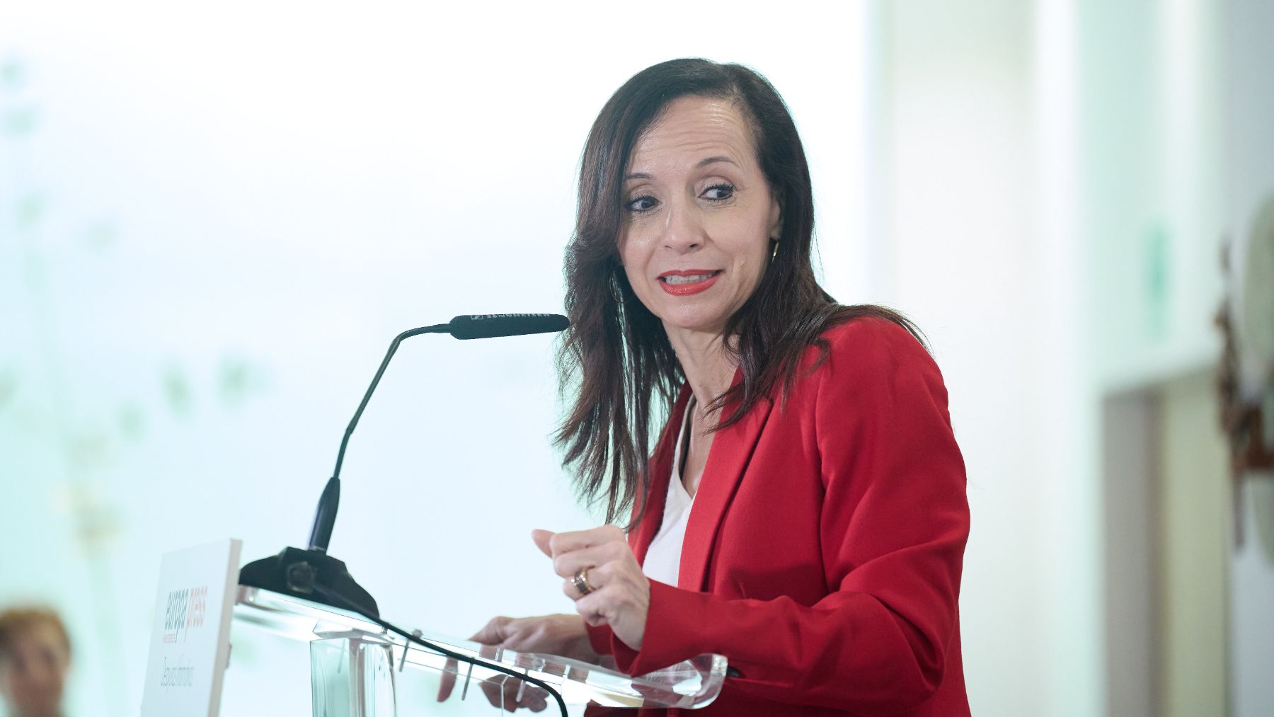 Beatriz Corredor, presidenta de Red Eléctrica, en un acto. (EP)