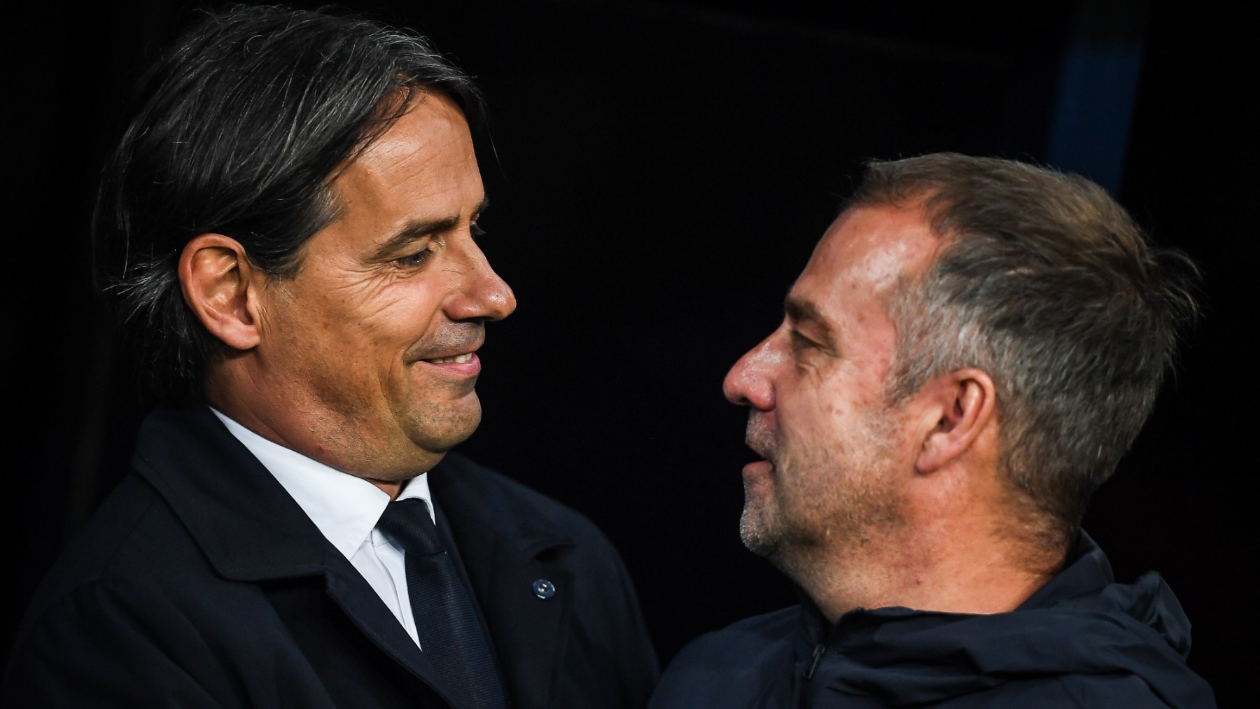Inzaghi junto a Flick. (Europa Press)