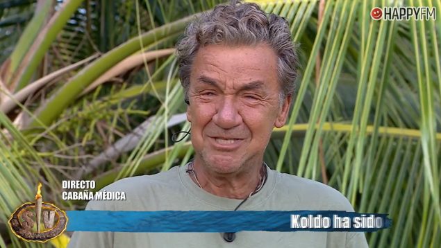 Koldo Royo, entre lágrimas en Supervivientes 2025. (Mediaset)