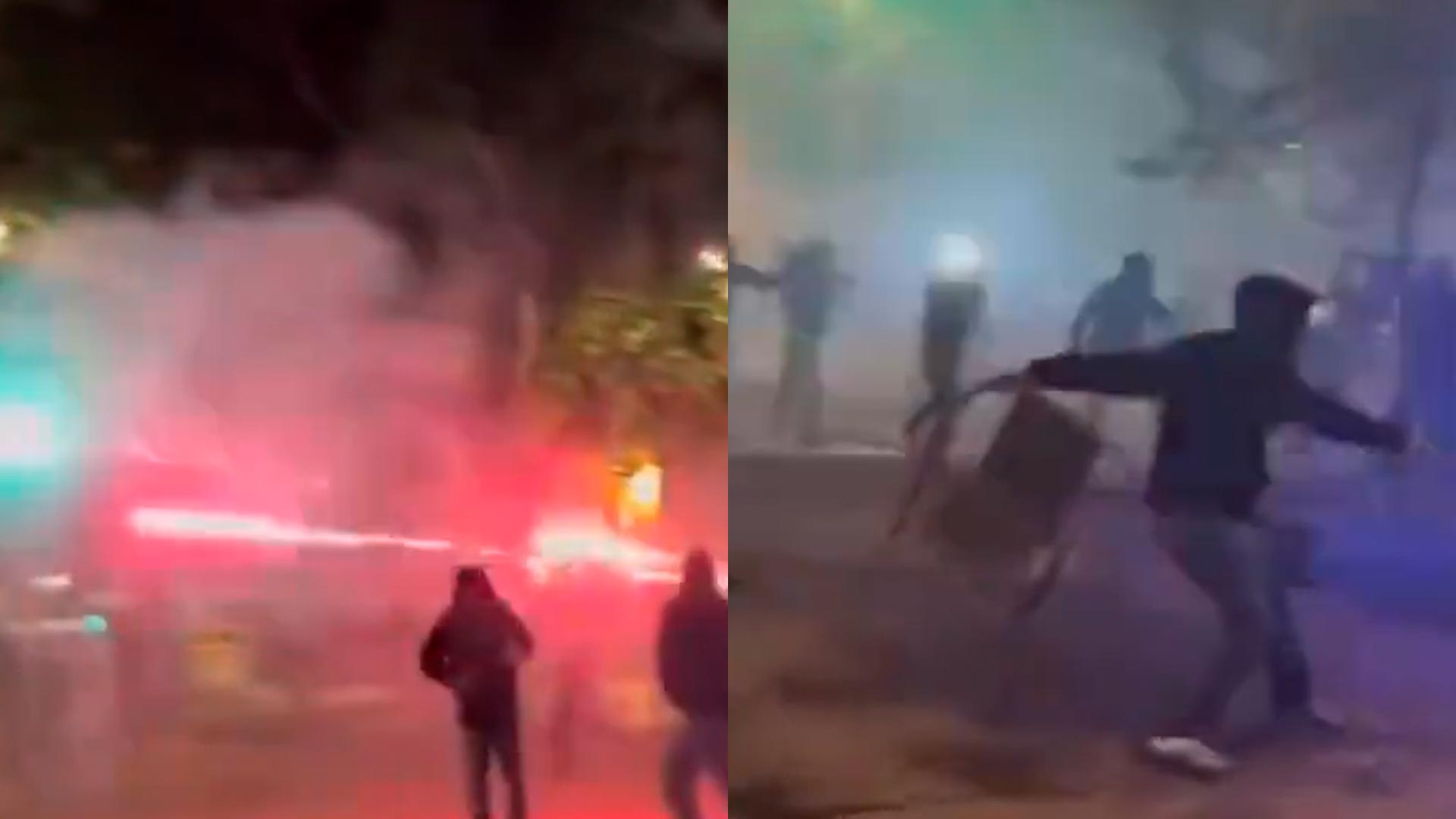 Caos en Sevilla tras una batalla campal entre ultras de la Fiorentina y del Betis