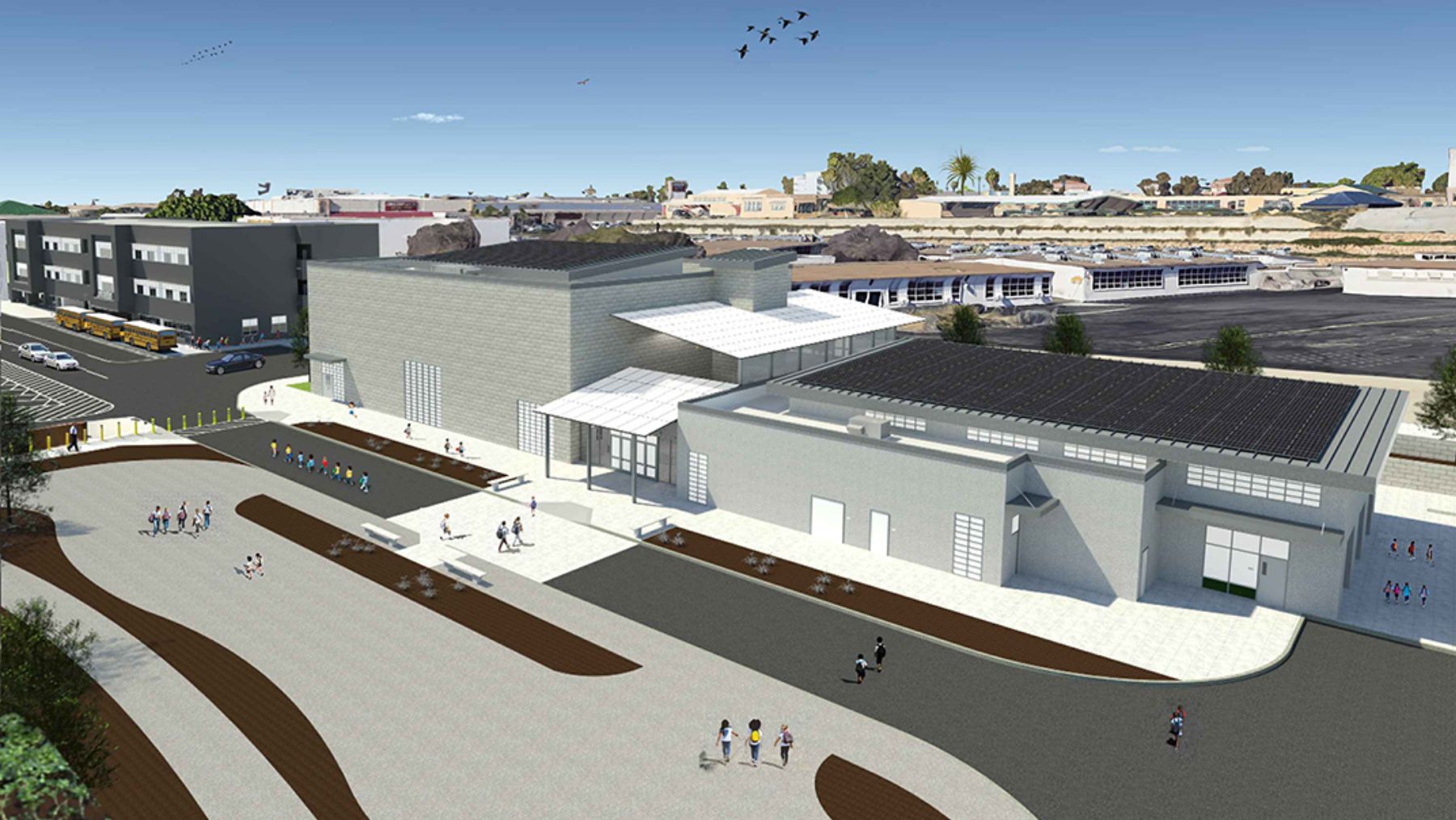 Proyecto de Turner para remodelar un gran complejo educativo en San Diego (EEUU). (Foto: Turner Construction).