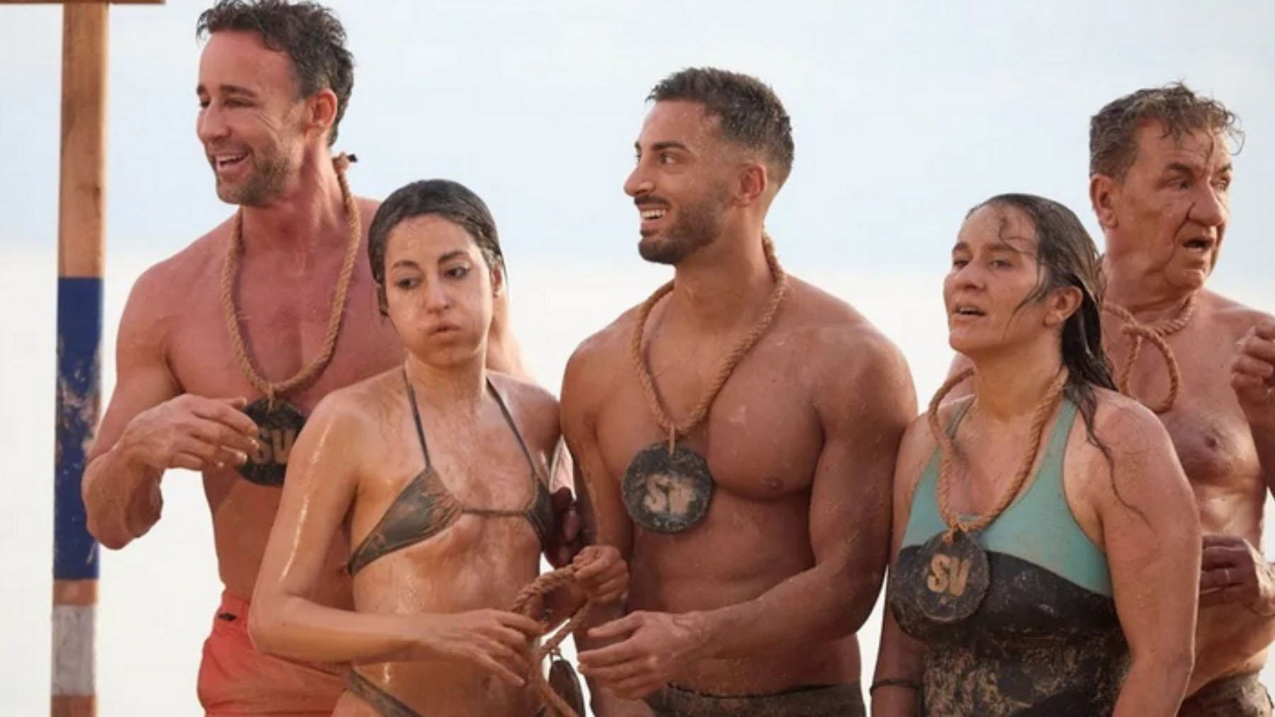 Los supervivientes durante una prueba semanal. (Foto: Telecinco)