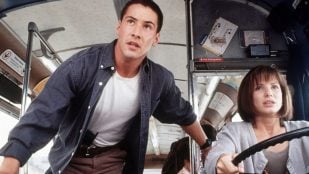 Keanu Reeves y Sandra Bullock