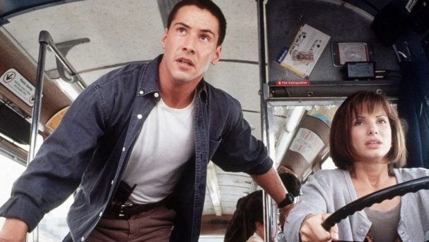 Keanu Reeves y Sandra Bullock