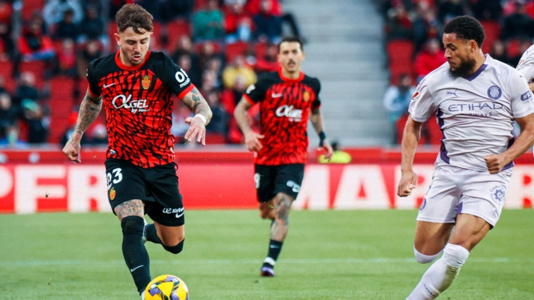 Maffeo, en la primera vuelta, ante el Girona.