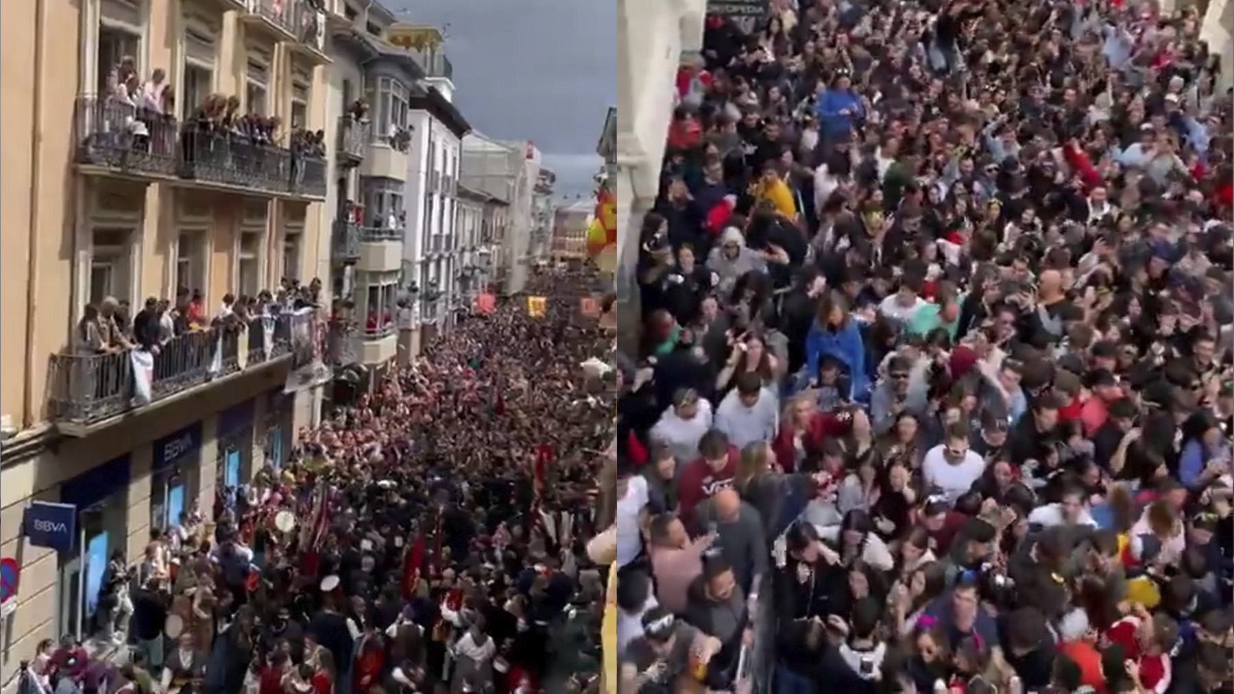 Una turba de gente corea insultos a Pedro Sánchez en las fiestas de Jaca (Huesca): «¡Hijo de Puta!»