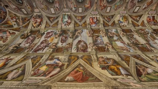 Capilla Sixtina, frescos, Miguel Ángel, Museos Vaticanos, bóveda, techo, La Creación, El Edén y la caída, Adán y Eva en el Jardín del Edén, El Diluvio Universal, El Juicio Final, cónclave, nuevo Papa, Francisco