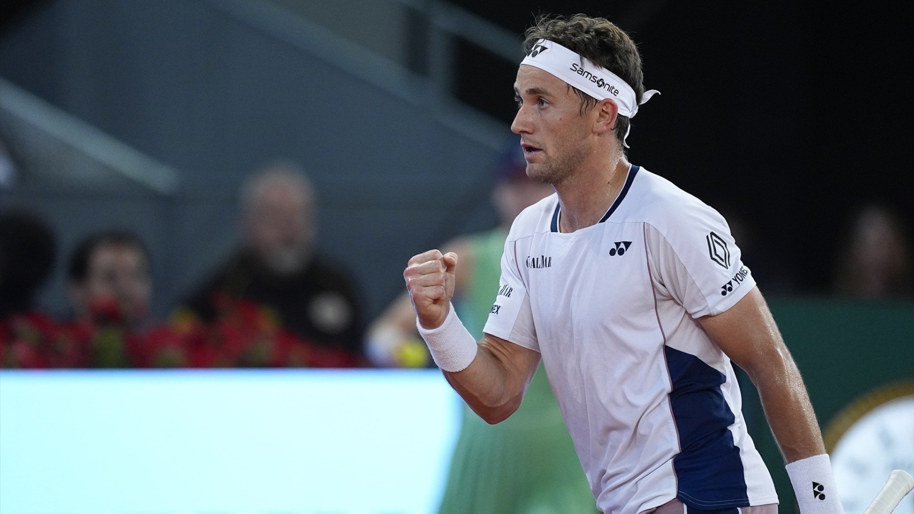 Ruud celebra su victoria en el Mutua Madrid Open. (EP)