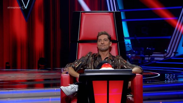 David Bisbal en el plató de La Voz Kids (Atresmedia).