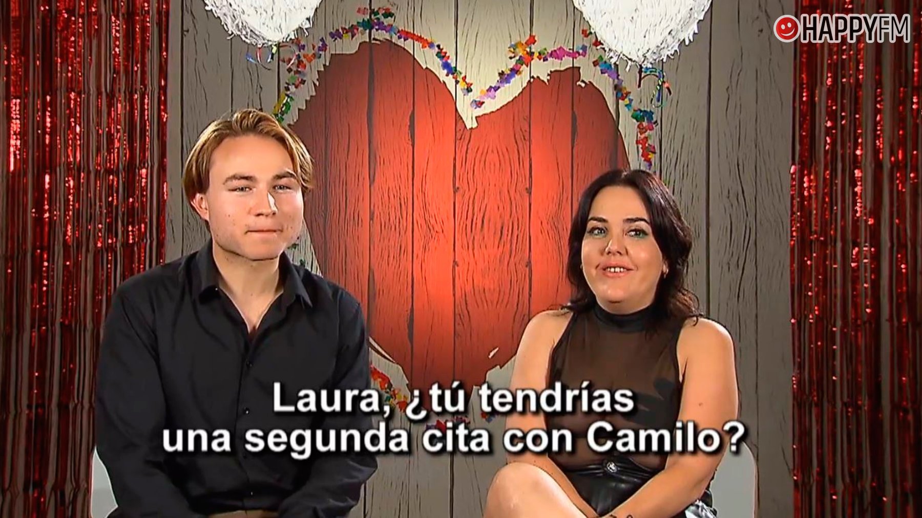 Camilo y Laura en First Dates. (Mediaset)