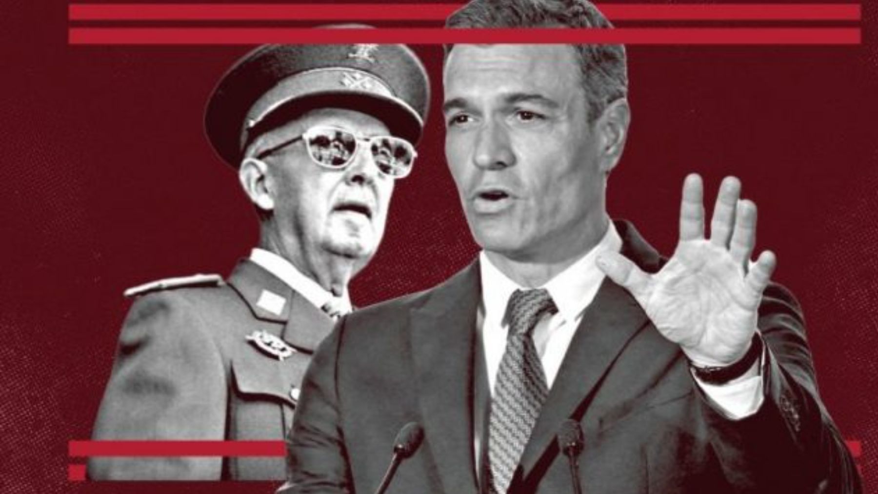 Francisco Franco y Pedro Sánchez.