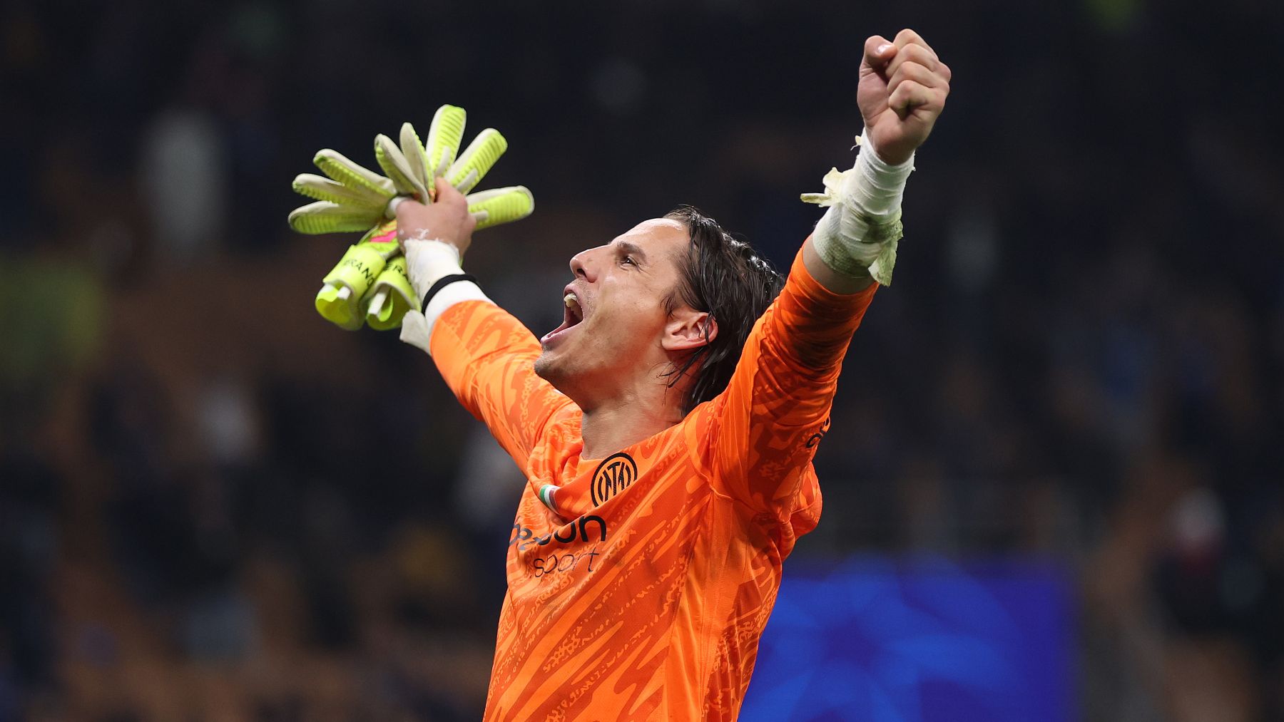Yann Sommer celebra el pase a la final de la Champions. (Getty)