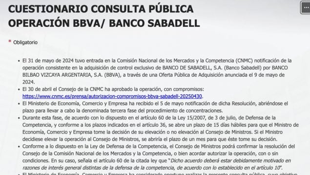Formulario Consulta BBVA Sabadell