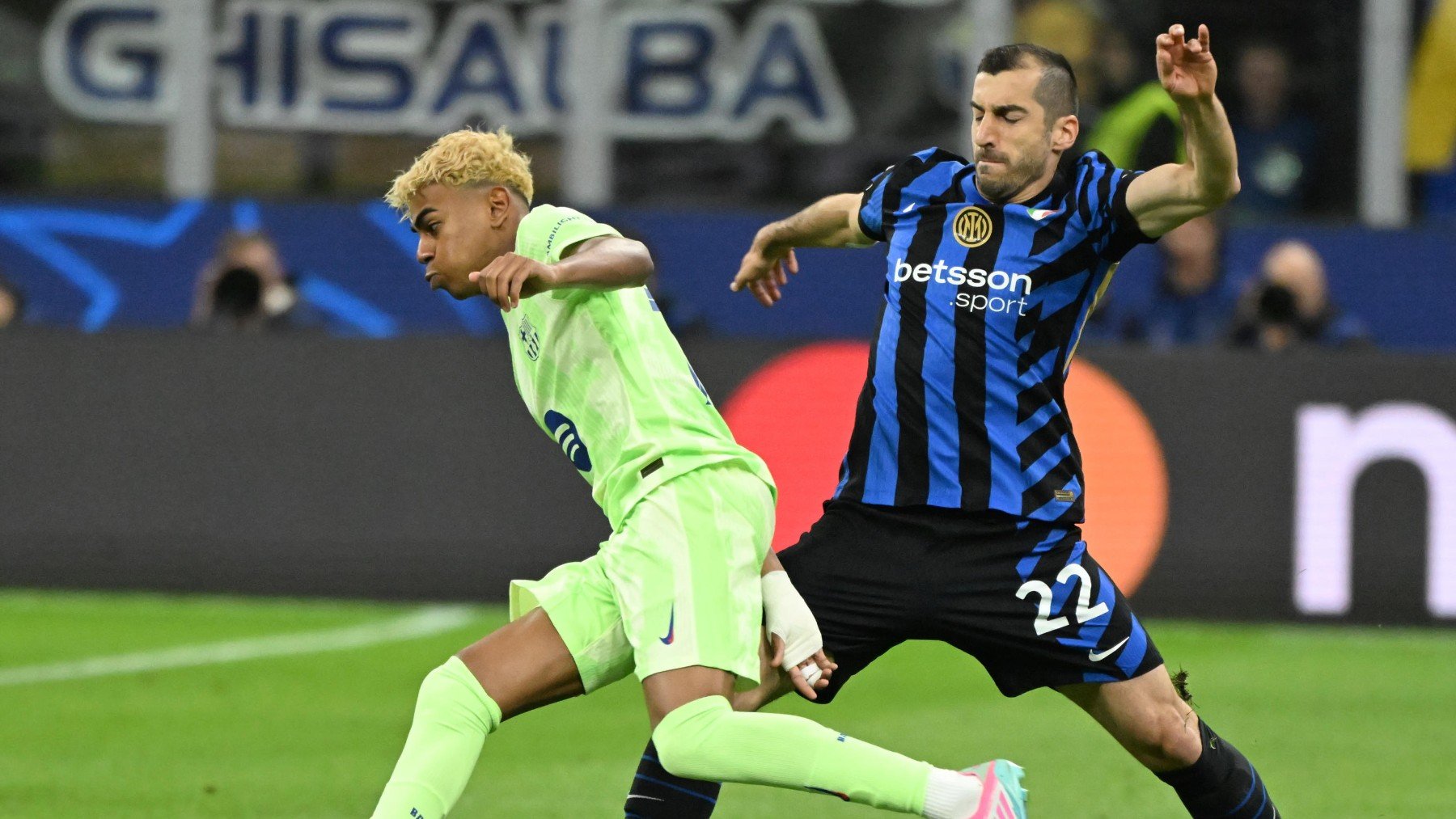 Lamine Yamal en el Inter – Barcelona. (EFE)