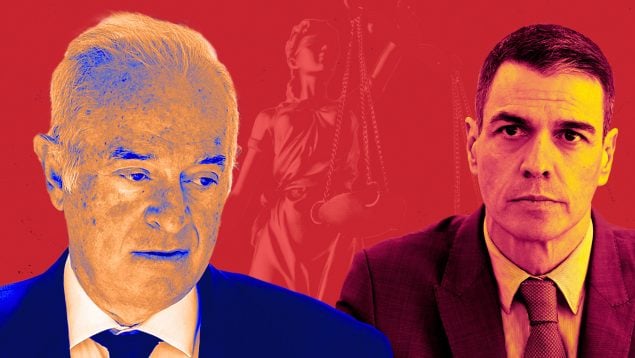 El juez Peinado y Pedro Sánchez.